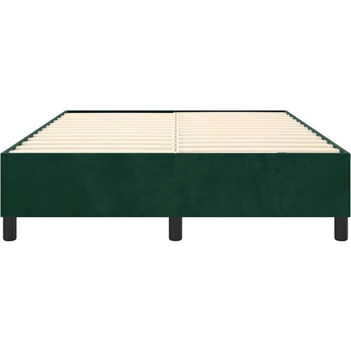 Okvir za krevet s oprugom tamnozeleni 140x190 cm bar&amp;scaron;unasti Slike