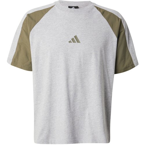 Adidas Funkcionalna majica &amp;#039;ESS&amp;#039; pegasto siva / oliva Slike