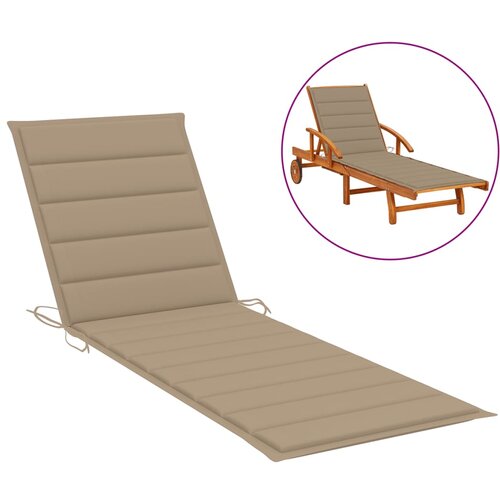 vidaXL Jastuk za ležaljku bež 200 x 50 x 3 cm od tkanine Oxford Cijene