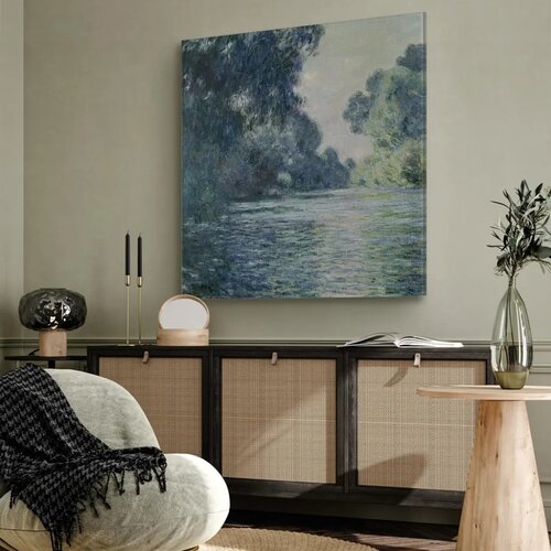  Slika - Claude Monet &amp;ndash; A Stretch of the Seine near Giverny 60x60 Premium Print Slike