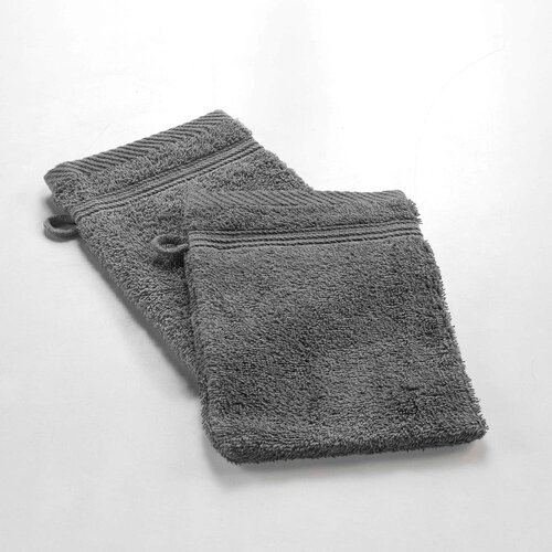 Douceur d intérieur Temno siva bombažna krpica za umivanje 15x21 cm Tendresse – Cene