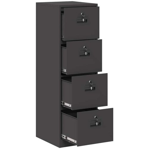 Kabinet za datoteke s ladicama 2 pcs Crna 44 x 50 x 106.5 cm Slike