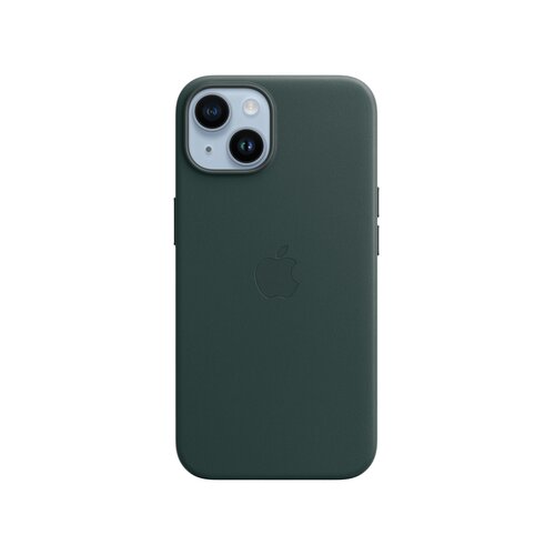 Apple iPhone 14 Leather Case with MagSafe - Forest Green (mpp53zm/a) Slike