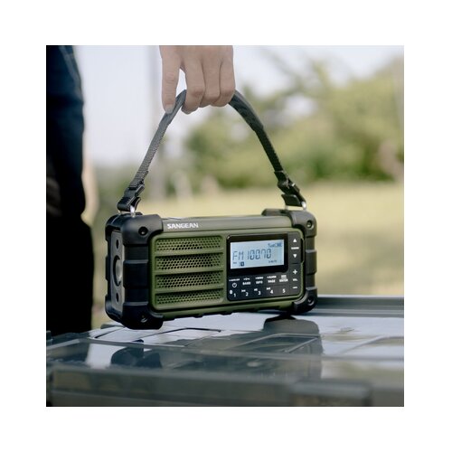 Sangean MMR-99 prijenosni radio UKW (1014) UKW, Bluetooth® solarni panel, zaštićeno protiv prskanja, otporan na prašinu zelena Cijene