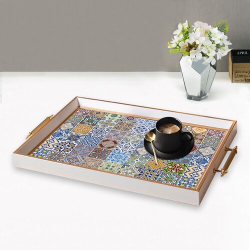 Aberto Design Poslužavnik TPB9894 50 x 29 x 3.5 cm, Šareni Cene