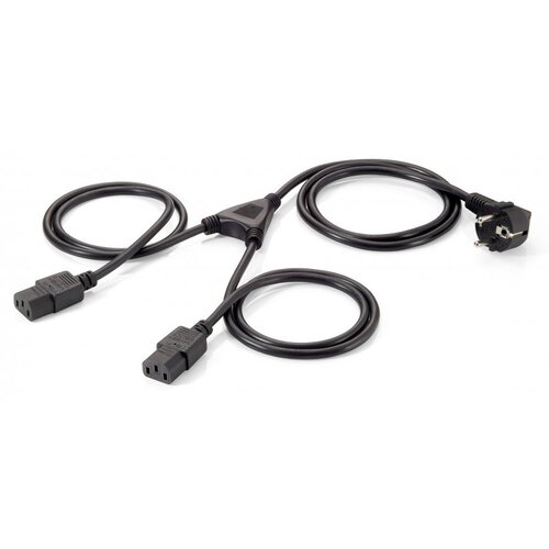 Equip 112220 napajalni kabel črn 1\,8 m napajalni vtič tipa F 2 x C13 spojnik tok priključni kabel 1.8 m črna, (21227194) Cene