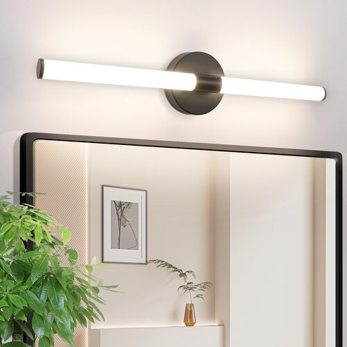 Nettlife črna kopalni&scaron;ka LED stenska svetilka 60 cm, 8 W, 4000 K, vodoodporna IP44, (5000491189) Cene