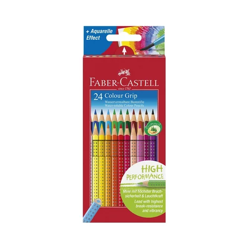 Faber-castell Barvni svinčniki Grip, 24 kosov