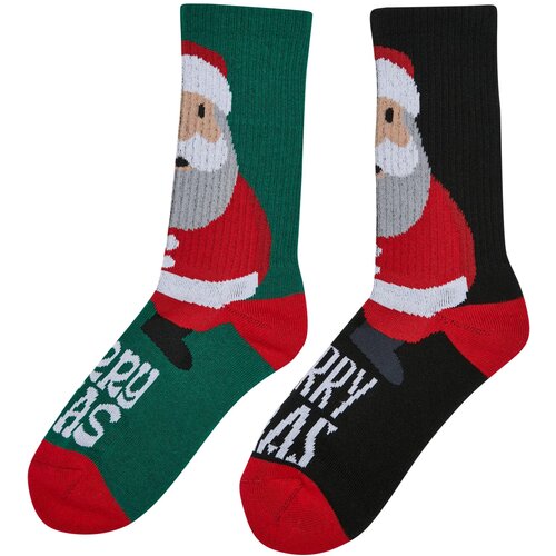 Urban Classics Accessoires Fancy Santa Socks 2-Pack multicolor Slike