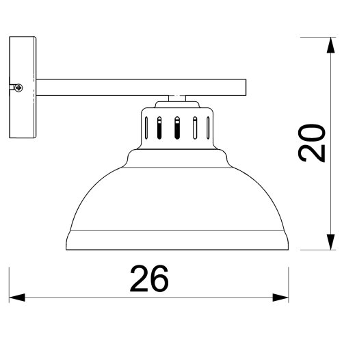  Zidna lampa SVEN 1xE27/15W/230V crna/zlatna Slike