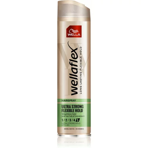 Wella Wellaflex Flexible Ultra Strong lak za kosu za ekstra jako učvršćivanje 250 ml