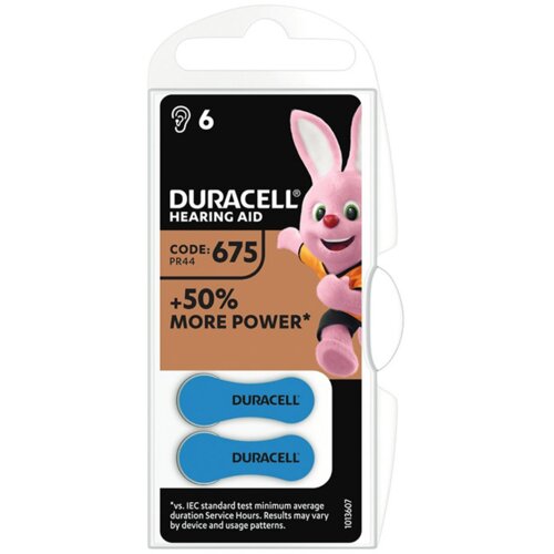 Duracell 675/PR44 1.45V baterija za slušni aparat Slike