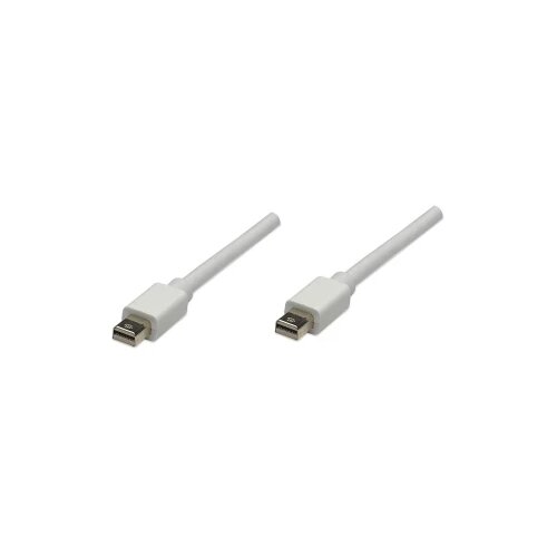 Manhattan Mini-DisplayPort Priključni kabel [1x Mu&amp;scaron;ki konektor Mini DisplayPort - 1x Mu&amp;scaron;ki konektor Mini DisplayPort] 1 m Bijela Slike