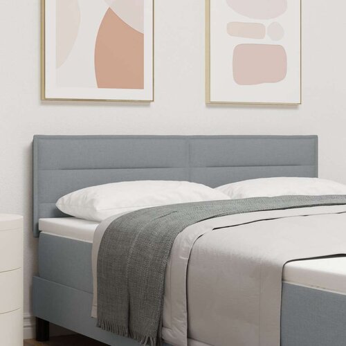 VidaXL naslon za glavu svjetlosiva tkanina 144 x 7 x 78 cm zidni naslon Slike