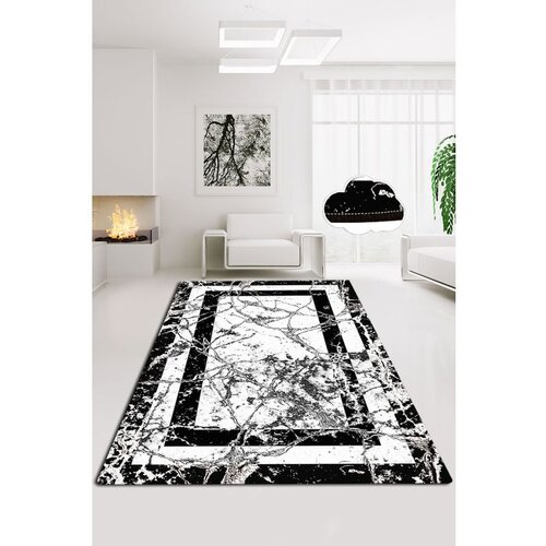 Conceptum Hypnose marmor v2 blackwhite hall carpet (100 x 200) Slike