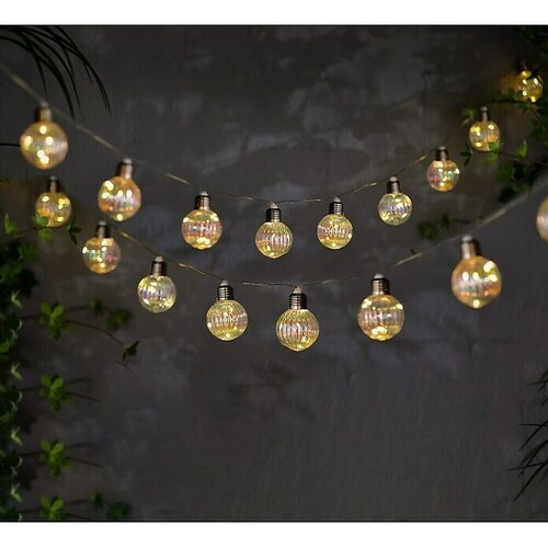 BAUHAUS LED solarni svjetlosni lanac Shine (Na otvorenom, 4,8 m, Topla bijela) Cijene