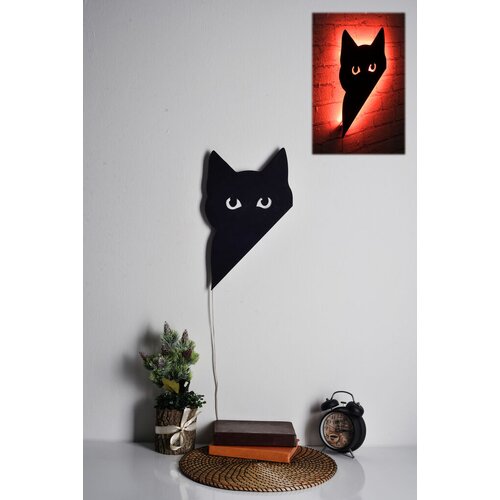 Wallity zidna led dekoracija cat 2 , 23.5 x 28.5 cm, 20.16 w, crvena Slike