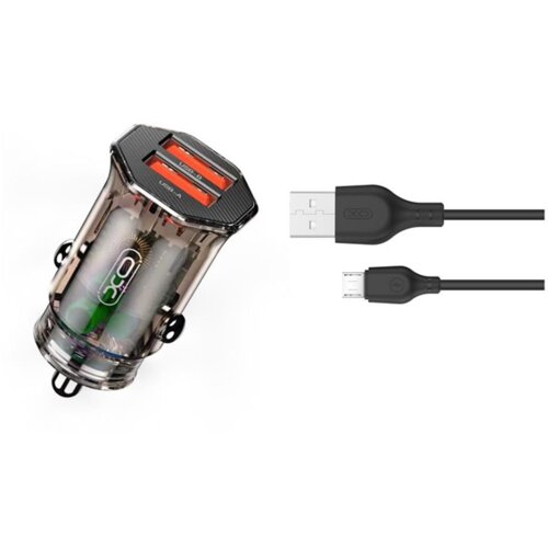 XO Polnilec za avto CC49 2x USB + kabel microUSB, (20444673) Slike