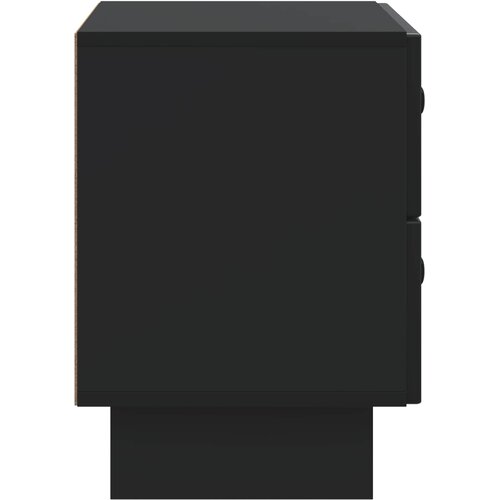  Noćni ormar Crna 62 x 34,5 x 47,5 cm Konstruirano drvo Slike