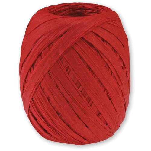  Vrpca ukrasna 10mmx30m rafija prasent 437-609 crvena Slike
