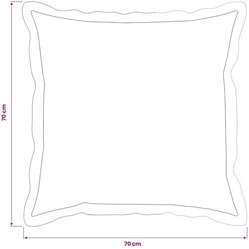  Presvlaka za jastuk 6 kom. HOUTEN Crna 70 x 70 cm Slike