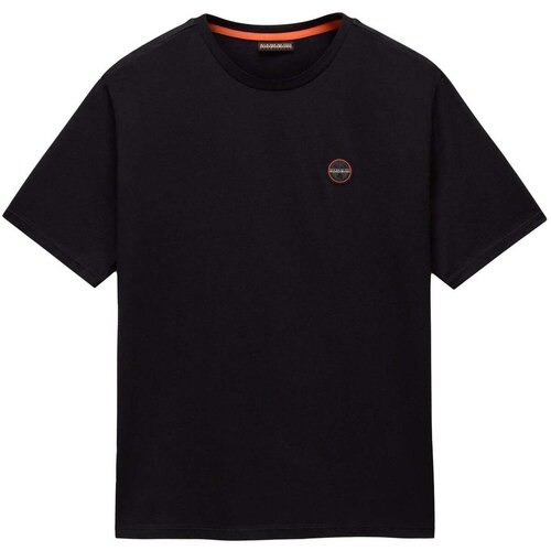 Napapijri S Badge T-Shirt Black Crna Slike