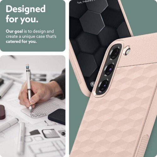 Spigen Caseology ovitek Parallax za Samsung Galaxy S22 5G roza Slike