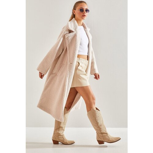 Bianco Lucci Women's Long Boucle Cachet Coat 8087 Cijene