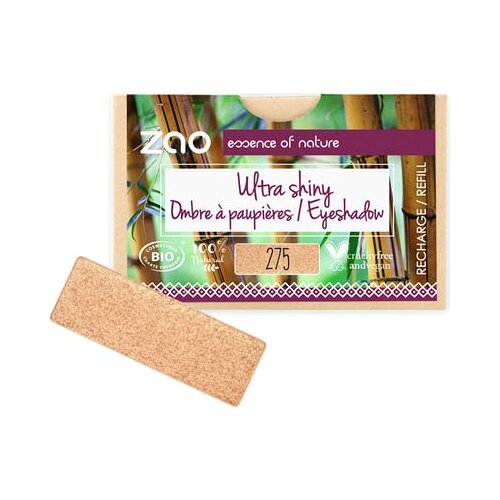 Zao refill rectangle eye shadow - 275 ultra pearly golden orange Cene