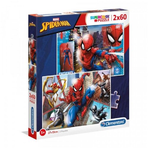 Clementoni puzzle 2X60 spider-man Cene