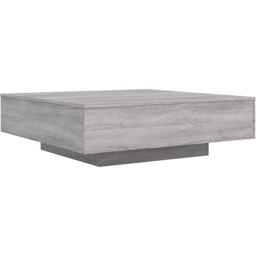 Maison Chic Klubska mizica - kavna mizica - Nizka mizica siva sonoma 100x100x31 cm inženirski les, (21753469) Cene