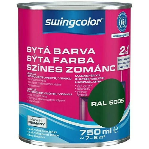 SWINGCOLOR Barvni lak 2v1 Swingcolor (mah zelena, sijaj, 750 ml)