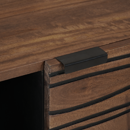 VidaXL sideboard 80x33.5x75 cm puno drvo mango Slike