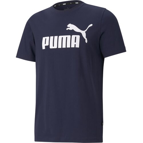 Puma mu&amp;scaron;ka majica ESS Logo Tee Navy Slike