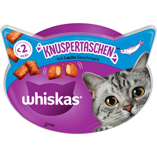  Varčno pakiranje Whiskas prigrizki - Hrustljavi žepki (losos 8 x 60 g) Cijene