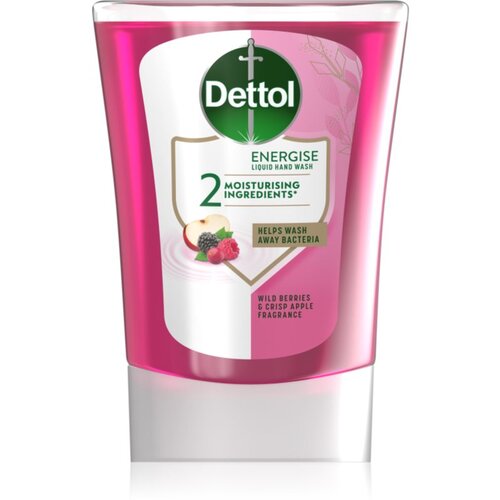 Dettol Energise Liquid Hand Wash Wild Berries &amp;amp; Crisp Apple polnilo za brezstični dozirnik mila 250 ml Slike