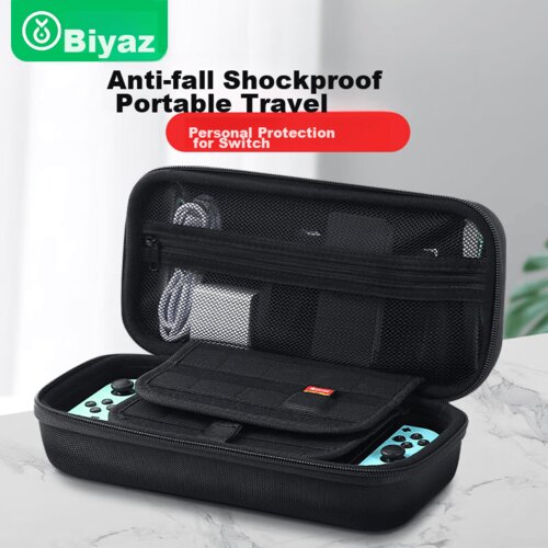  Biyaz Zatitna futrola za Nintendo Switch, Crna Slike