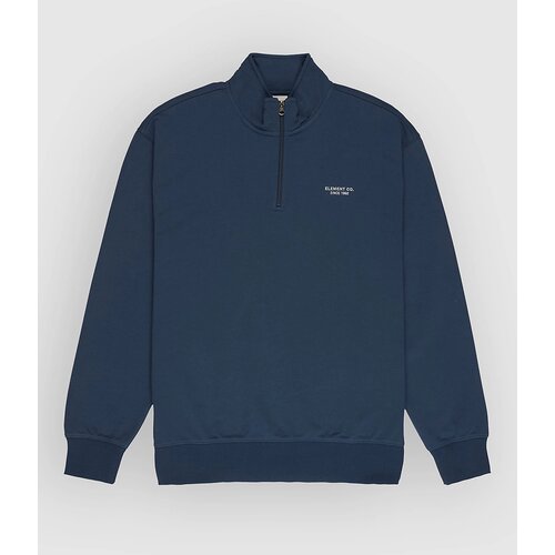 Element Co Emb Quarter Half-Zip Pulover dark denim Slike