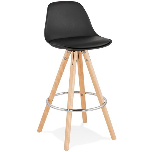 Kokoon crna barska stolica Anau, visina sjedenja 64 cm Cijene