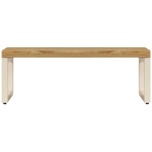  Stolić za kavu 100 x 50 x 35 cm od masivnog drva manga i čelika Slike