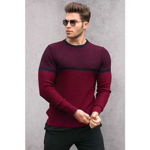 Madmext Sweater - Burgundy - Regular fit