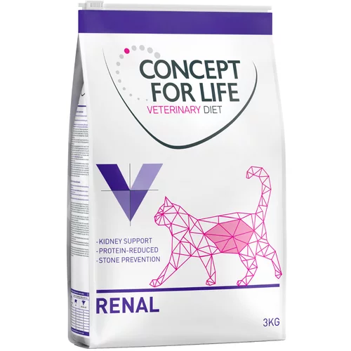 Concept for Life Veterinary Diet Renal - Varčno pakiranje: 3 x 3 kg