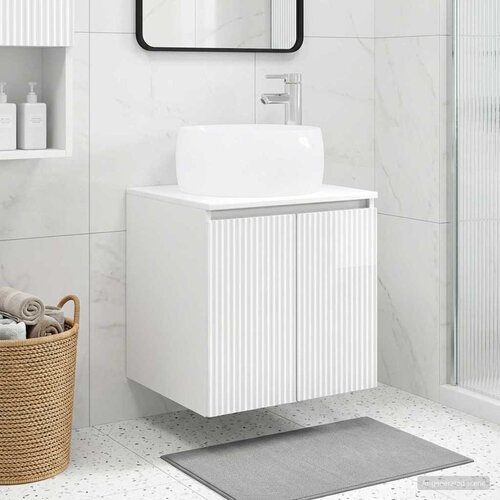  Umivaonik s policom Bijela visokog sjaja 49,5 x 44,5 x 66 cm Cijene