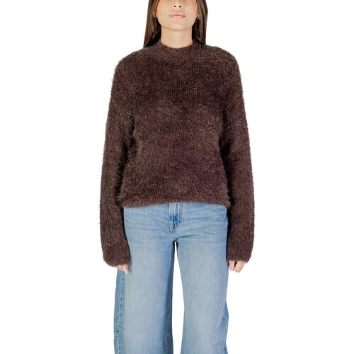 Only Puloverji ONLLULU LS RIB HIGHNECK CC KNT 15350651 Kostanjeva Slike
