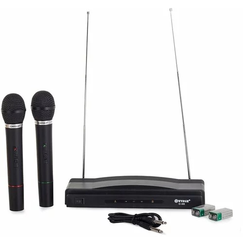  Brezžični karaoke sistem 2x brezžični mikrofon + postaja