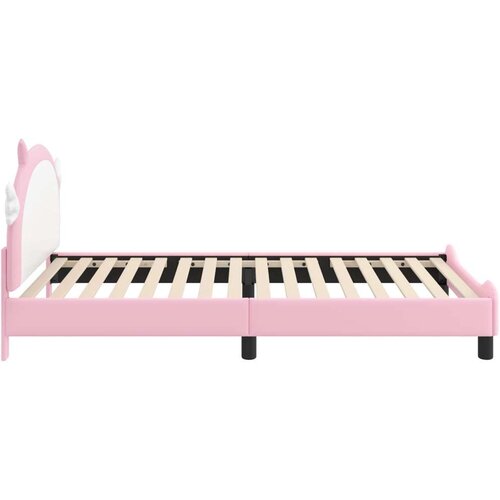  Krevet za djecu s uzglavljem Ružičasta 90 x 200 cm PU Slike