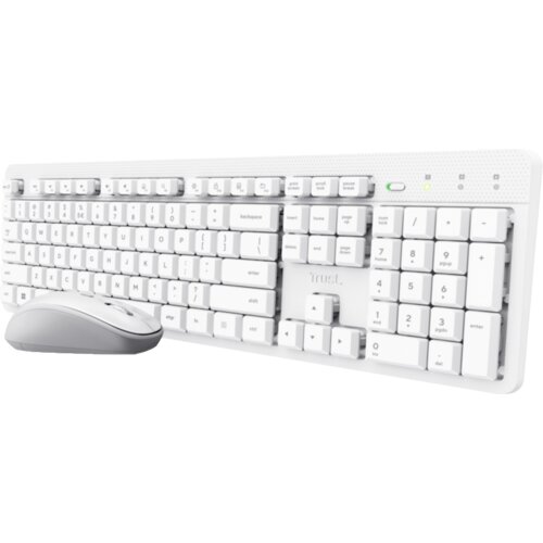 Trust Ody II keyboard Mouse included Home /Office RF Wireless QWERTY US English White Slike