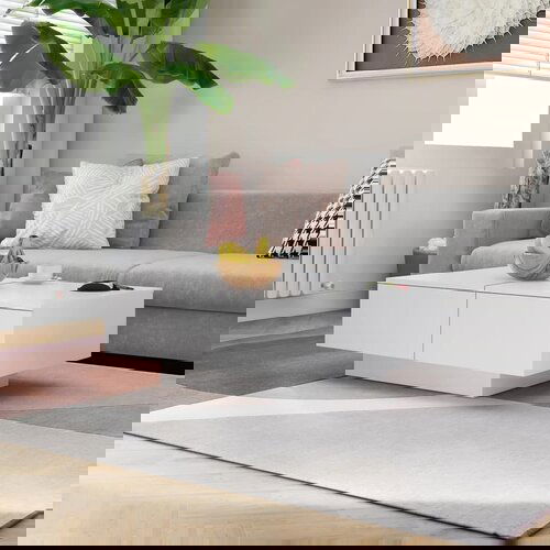 Furnova Klubska mizica bela 90x60x31 cm iverna plo&amp;scaron;ča, (21914952) Slike