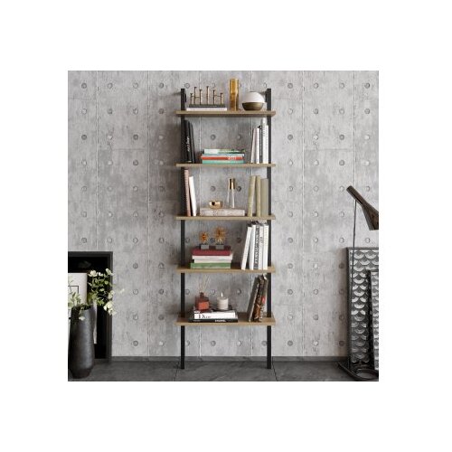 Hanah home Piante Orah Crna polica za knjige 60x174x22cm, bež Cene