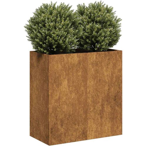 vidaXL Sadilica boja hrđe 80x40x80 cm od pohabanog čelika Cijene